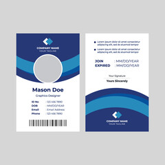 Corporate ID card design template