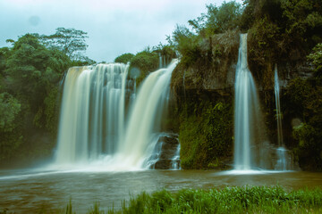 Fototapeta na wymiar waterfall in the city of Carrancas, State of Minas Gerais, Brazil