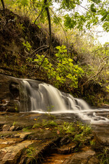 Fototapeta na wymiar waterfall in the city of Carrancas, State of Minas Gerais, Brazil
