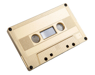 Obraz premium Audio cassette isolated on the white background