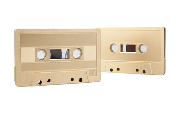 Obraz premium Audio cassette isolated on the white background