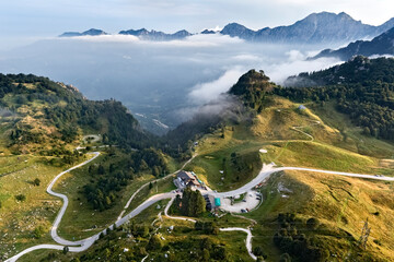 Piccole Dolomiti: the Campogrosso Pass. Vallarsa, Trento province, Trentino Alto-Adige, Italy,...