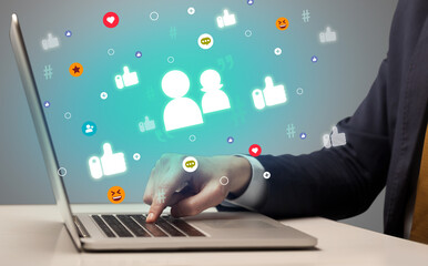 Hand surfing on the social media