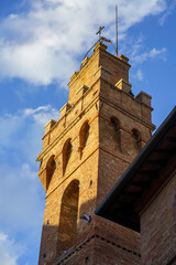 Fototapeta na wymiar Buonconvento, medieval city in Siena province
