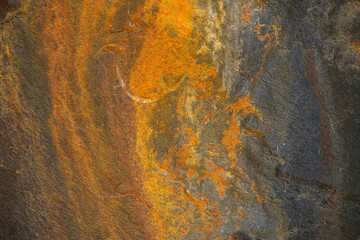 Warm orange color rock surface. Nature background for design purpose.