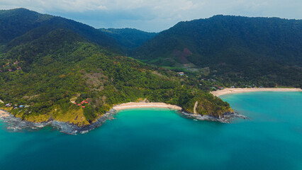 Fototapeta na wymiar Some of beach landscape in Koh Lanta - Thailand