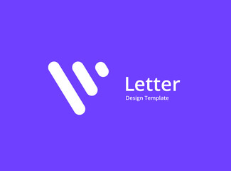 Obraz premium Letter V logo icon design template elements