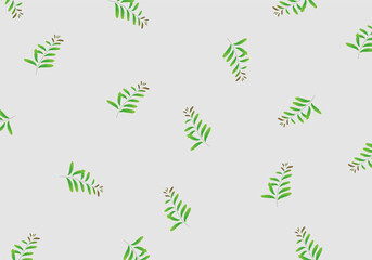 Leaf pattern on yellow background. vector illustration texture foliage For use cover, graphicwallpaper, backdrop.