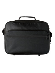 black fabric bag on a white background