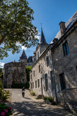 Street travel photography, perspective, country-side Belgium.