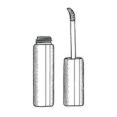 Lip gloss isolated on white background. Stock vector illustration