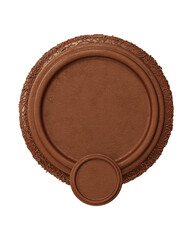 3D Chocolate Frame isolated