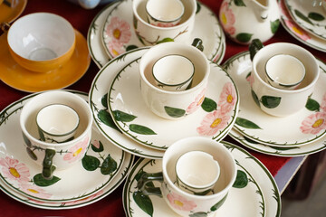 craft coffee cups. rural tourism fair.