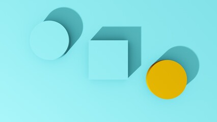 3d Rendering an abstract background using shadows