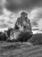Gordijnen Beckov castle in Slovakia near Trencin town © Fyle