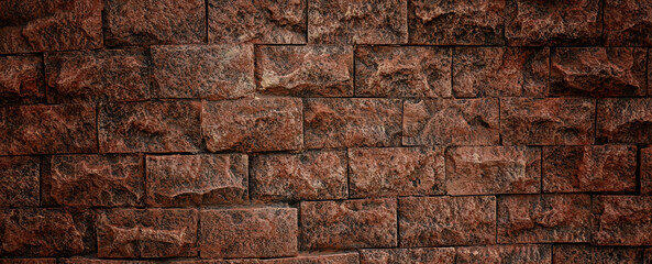 Background of a wall with red bricks