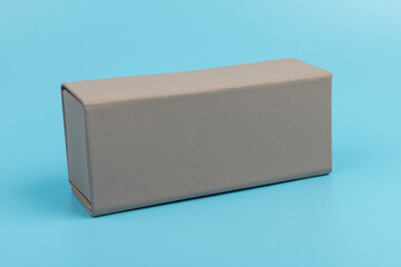 Gray empty rectangular box for branding, presentation and mockup