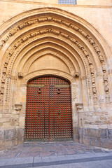 Fototapeta na wymiar Door to the Cathedral in Orihuela, Spain 