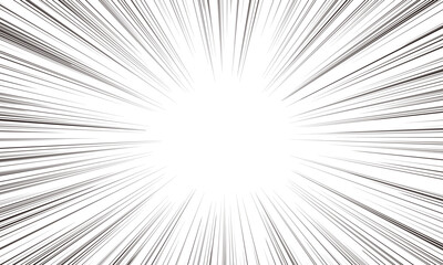 Manga radial speed line design 集中線