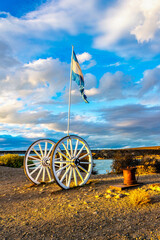 Argentina Flag in Patagonia