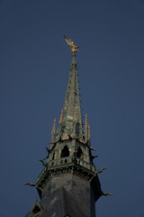 Fototapeta na wymiar the top of a church