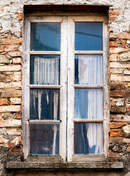 typical vintage wooden Window