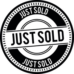 Obraz premium just sold badge stamp. just sold seal isolated on white.