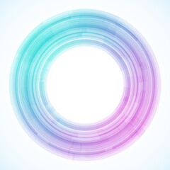 Geometric frame from circles, vector abstract background, wallpaper