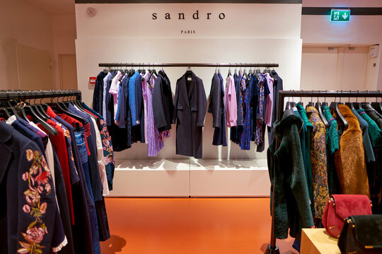ROME, ITALY - CIRCA NOVEMBER, 2017: women's clothing on display at a second flagship store of Rinascente in Rome.