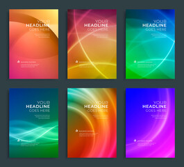 Modern abstract annual report, flyer design, brochure templates set.