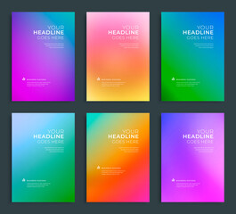 Modern abstract annual report, flyer design, brochure templates set.
