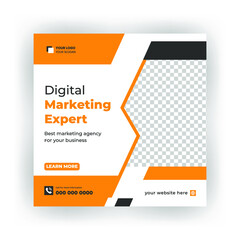 Digital business marketing banner and corporate marketing  flyer  and social media post template