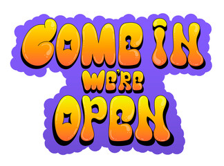 Bright graffiti text 