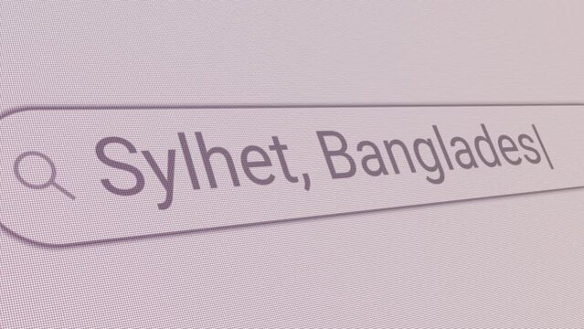 Search Bar Sylhet Bangladesh 
Close Up Single Line Typing Text Box Layout Web Database Browser Engine Concept