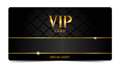 VIP card in black. Special Guest
