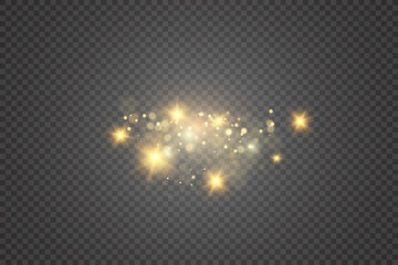 	
Brilliant gold dust vector shine. Glittering shiny ornaments for background. Vector illustration.