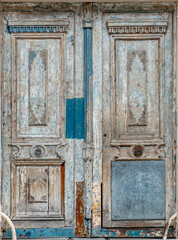 Old blue door