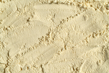 Background texture made of whey protein powder