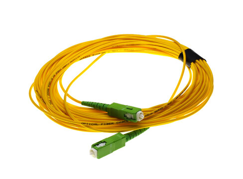 Single mode simplex SC-APC to SC-APC fiber optic patch cable for FTTH systems