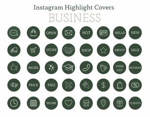 instagram highlights cover shop green	