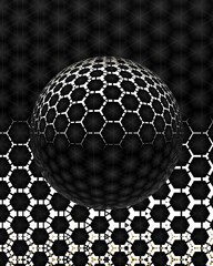 exploding 3D illustration abstract pattern and intricate design in shades of grey mosaic over sphere