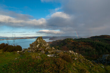 Argyle Scotland and Jura Rainbow Castle ruins