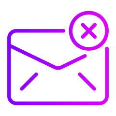 delete gradient icon