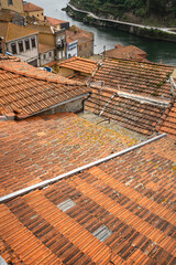 Roofs of houses in Porto, Portugal