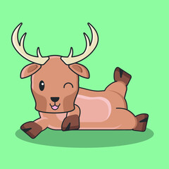 deer cartoon wallpaper character vintage background tree animal wood antlers season horn fauna art