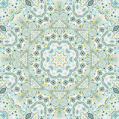 Abstract seamless pattern with geometric elements structure.
