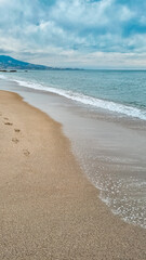 beach in the morning