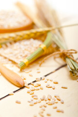 organic barley grains