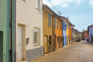 Picturesque San Giuliano district in Old Town of Rimini	