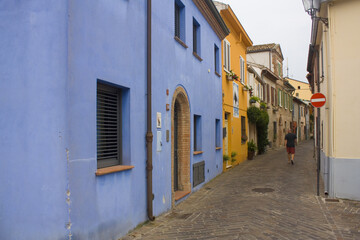 Fototapeta na wymiar Picturesque San Giuliano district in Old Town of Rimini